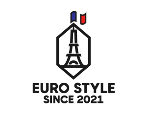 Europe - Eiffel Tower Landmark logo design