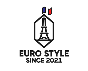 Eiffel Tower Landmark logo design