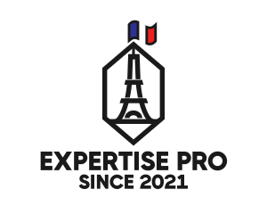 Eiffel Tower Landmark logo design