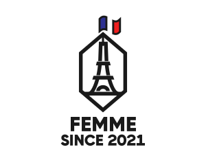 Eiffel Tower Landmark logo design