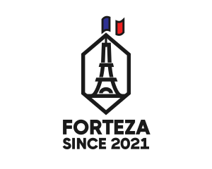 Eiffel Tower Landmark logo design