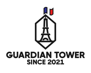 Eiffel Tower Landmark logo design