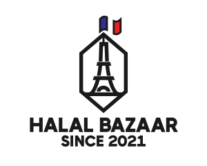 Eiffel Tower Landmark logo design