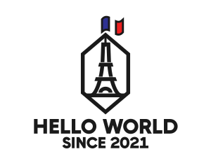 Eiffel Tower Landmark logo design