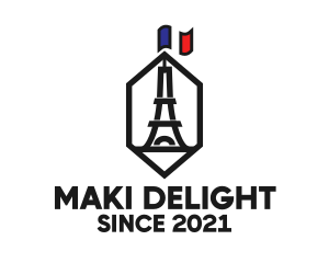 Eiffel Tower Landmark logo design