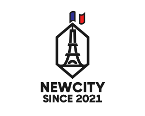 Eiffel Tower Landmark logo design