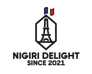 Eiffel Tower Landmark logo design