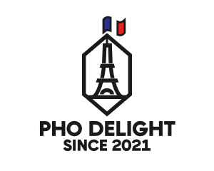 Eiffel Tower Landmark logo design