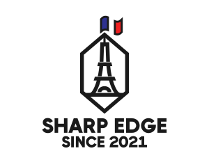 Eiffel Tower Landmark logo design