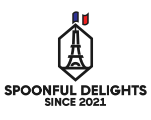 Eiffel Tower Landmark logo design