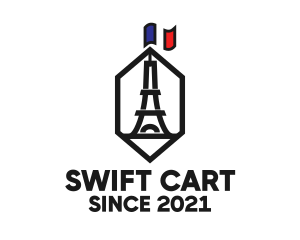 Eiffel Tower Landmark logo design