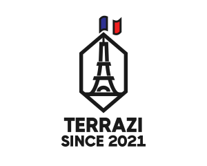 Eiffel Tower Landmark logo design