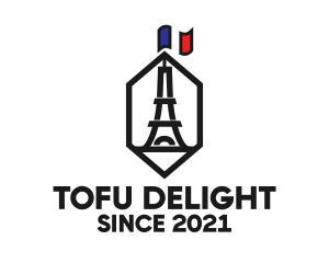 Eiffel Tower Landmark logo design