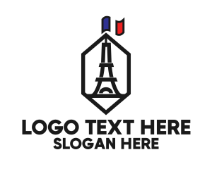 Eiffel Tower Landmark Logo