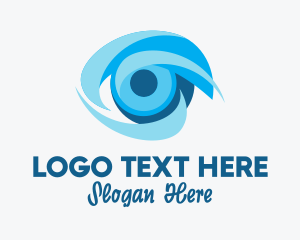 Optical Clinic - Blue Contact Lens Store logo design