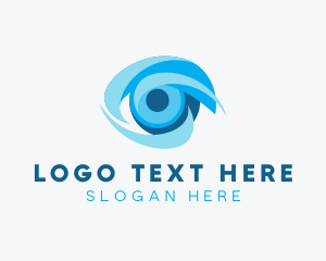 Contact Lens - Eye Optical Lens logo design