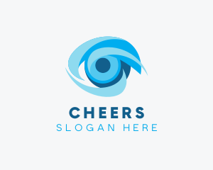 Eye Optical Lens Logo