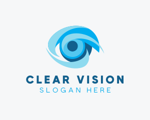 Ophthalmology - Eye Optical Lens logo design