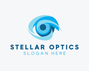 Eye Optical Lens logo design