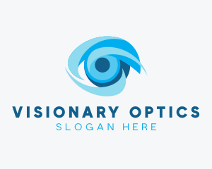 Optometry - Eye Optical Lens logo design