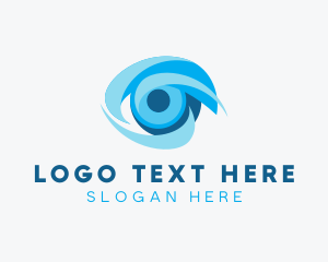 Ophthalmology - Eye Optical Lens logo design