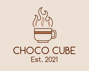 Cup - Hot Dark Roast Coffee logo design