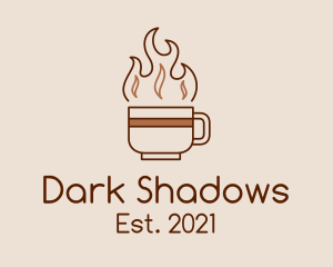 Hot Dark Roast Coffee  logo design