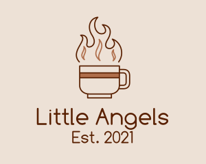 Coffee Shop - Hot Dark Roast Coffee logo design