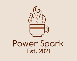 Roast - Hot Dark Roast Coffee logo design