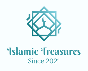 Geometric Islam Temple  logo design