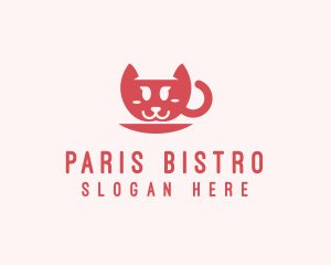 Cat Cup Cafe logo design