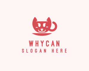 Cat - Cat Cup Cafe logo design
