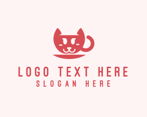 Tearoom - Cat Cup Cafe logo design