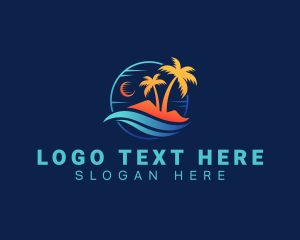 Seaside - Surfing Resort Beach logo design