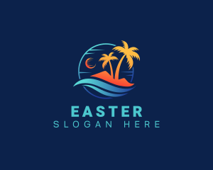 Sea - Surfing Resort Beach logo design