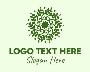 Landscaping - Decorative Green Vines logo design