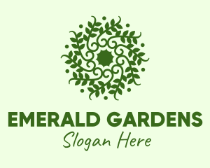 Decorative Green Vines  logo design