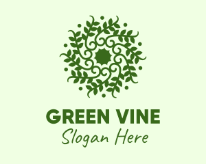 Decorative Green Vines  logo design