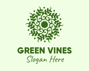 Decorative Green Vines  logo design