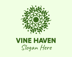 Decorative Green Vines  logo design