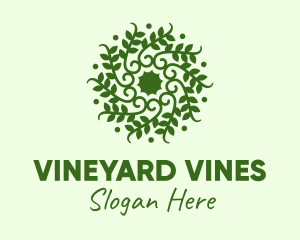 Decorative Green Vines  logo design