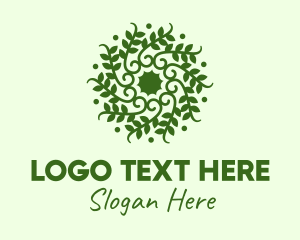 Decorative Green Vines  Logo