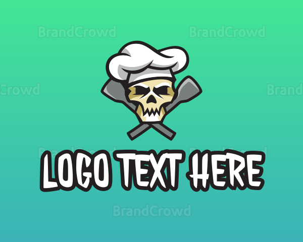 Skull Spatula Chef Logo