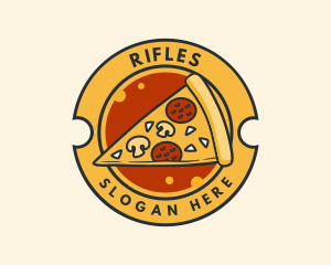 Pizza Food Pizzeria logo design