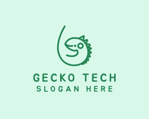 Gecko - Iguana Zoo Vet logo design