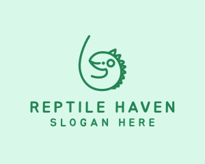 Iguana Zoo Vet logo design