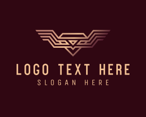 Wings - Luxury Diamond Wings logo design