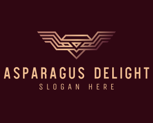 Luxury Diamond Wings logo design