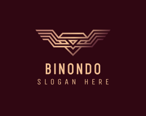 Financial - Luxury Diamond Wings logo design