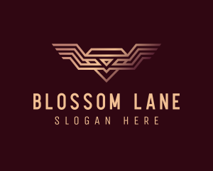 Luxury Diamond Wings logo design